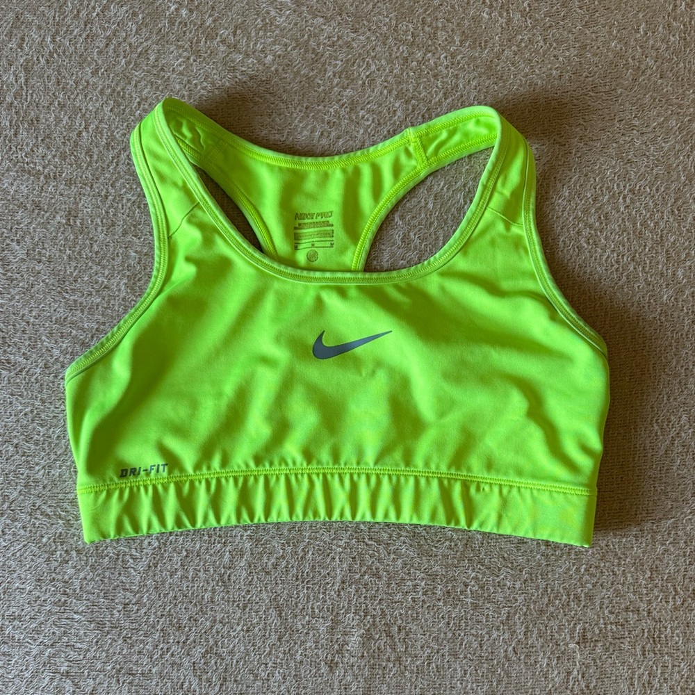 Nike Women's Bright Lime Sports Bra